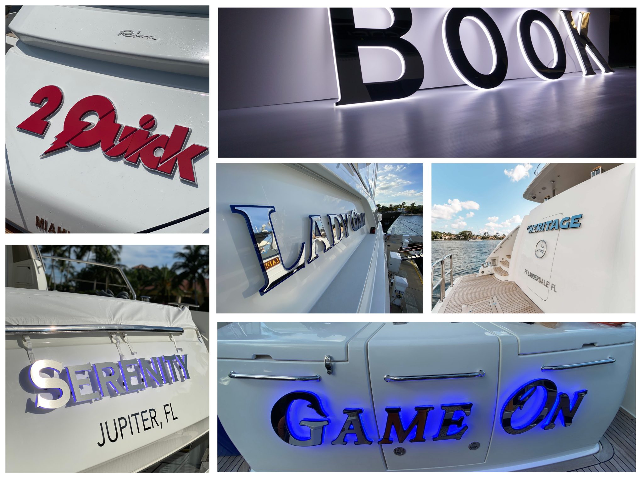 yacht name signs