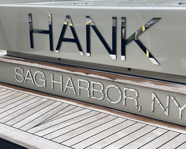 Stainless Steel yacht letters